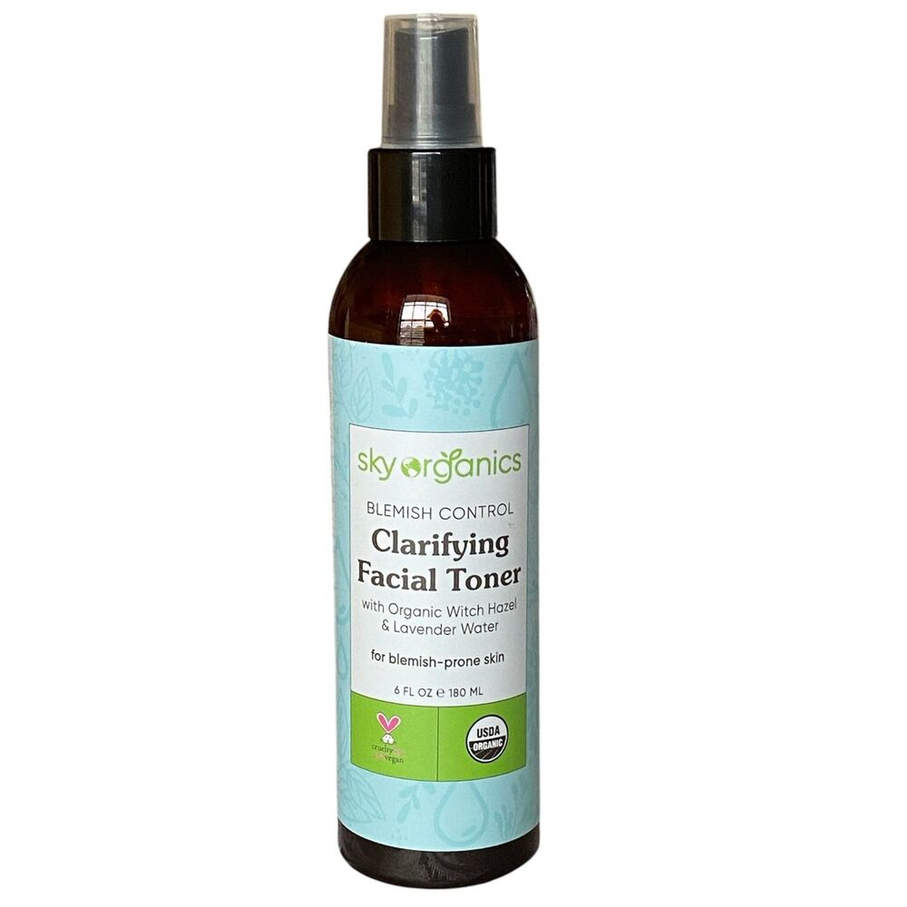Sky Organics Blemish Control Clarifying Facial Toner, 6 oz New